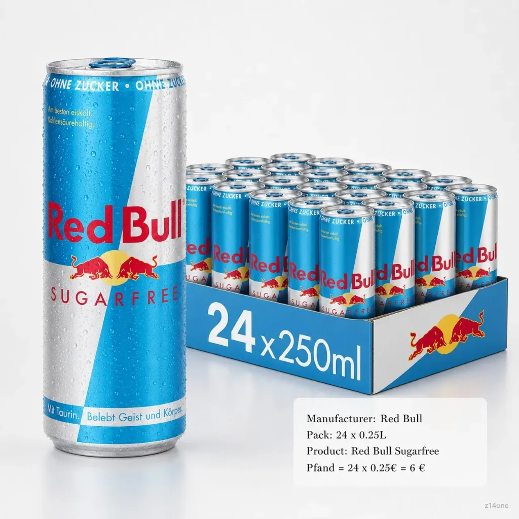 [01-0139] Red Bull Zuckerfrei  DOSE ( 24 x 0,25 L )