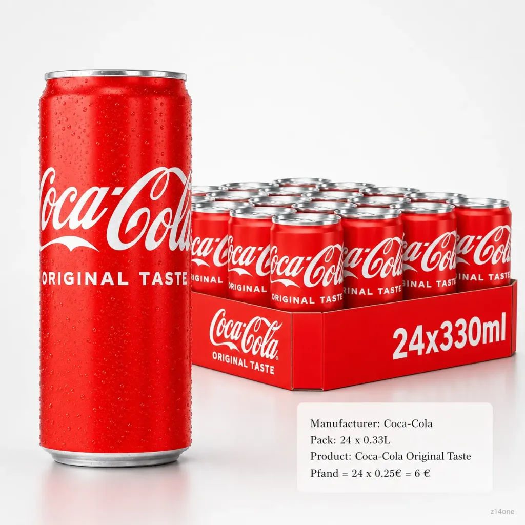 [01-0082] Coca Cola Original  DOSE ( 24 x 0,33 L )