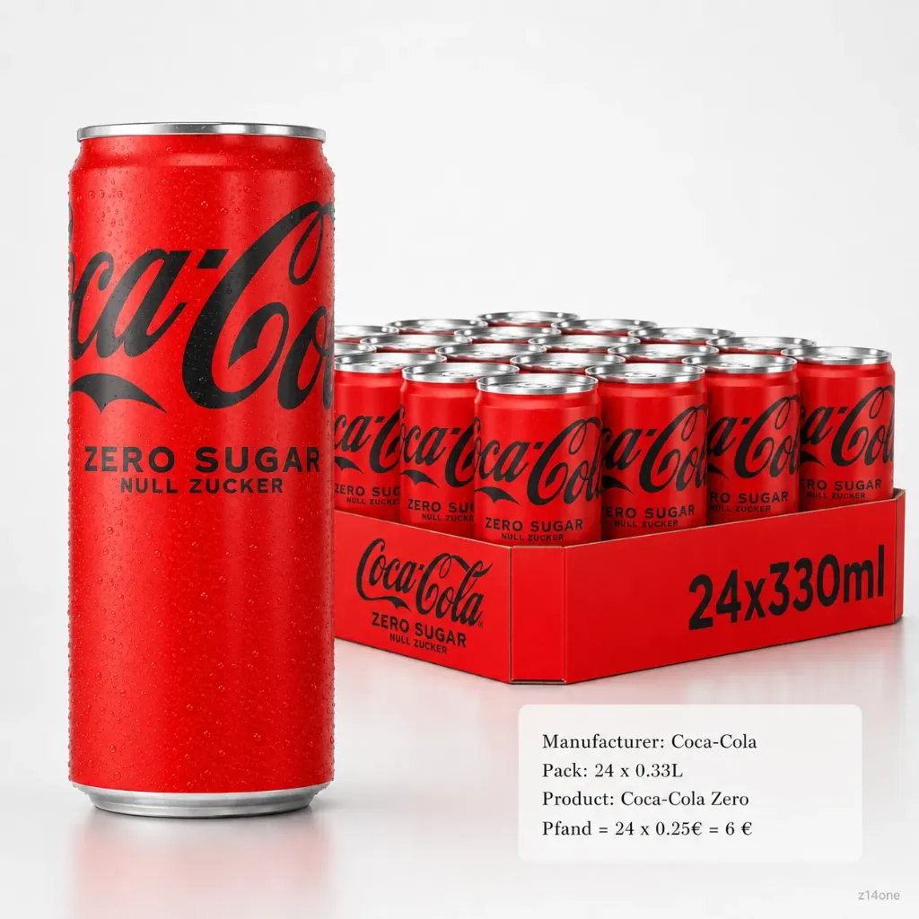 [01-0083] Coca Cola Zero  DOSE ( 24 x 0,33 L )
