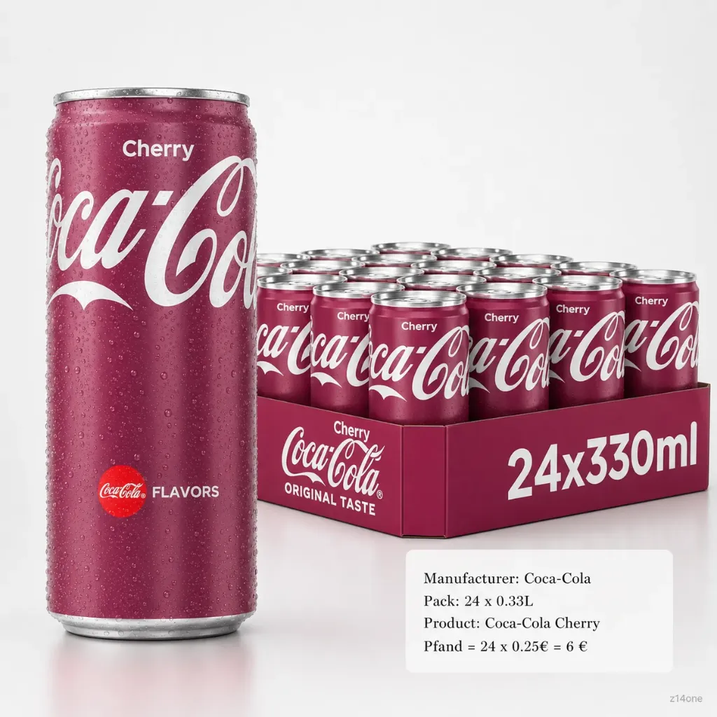 [01-0134] Cola Cherry  DOSE ( 24 x 0,33 L )