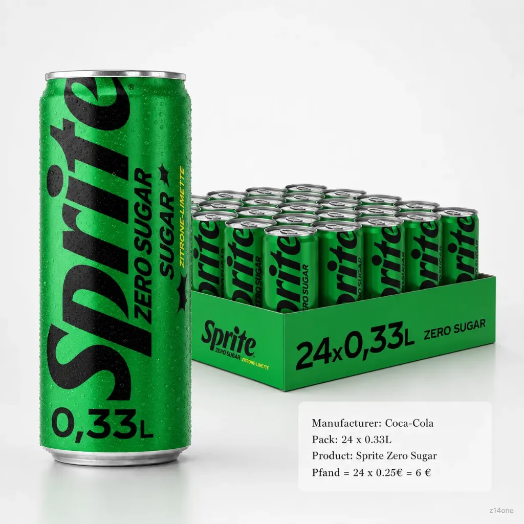 [01-0162] Sprite Zero  DOSE ( 24 x 0,33 L )