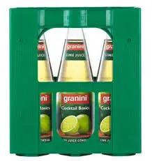 [02-0243] Granini Coctail Basis Lime Juice  GLASS ( 6 x 1 L )