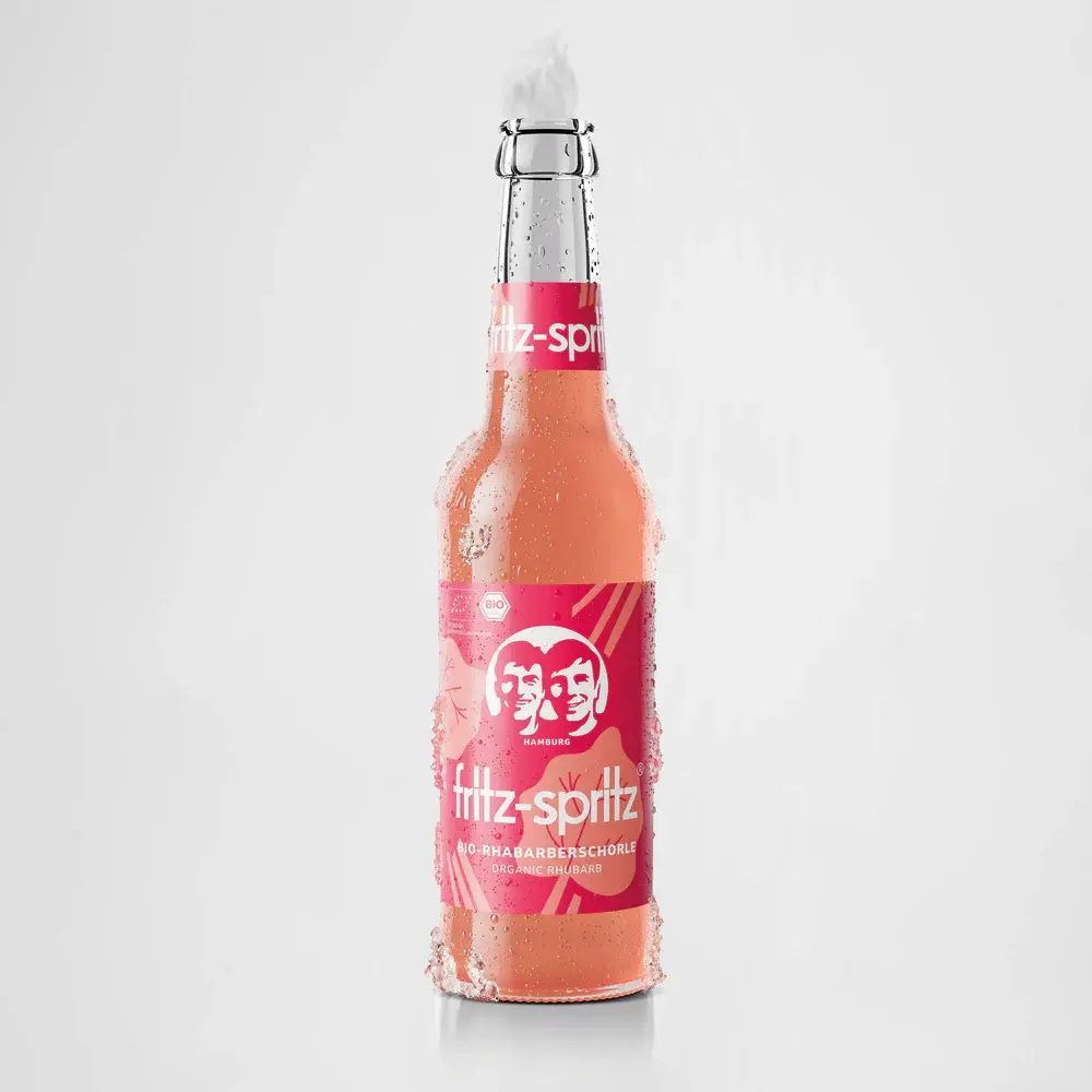 [02-0047] Fritz Bio Rhabarberschorle  GLASS ( 24 x 0,33 L )