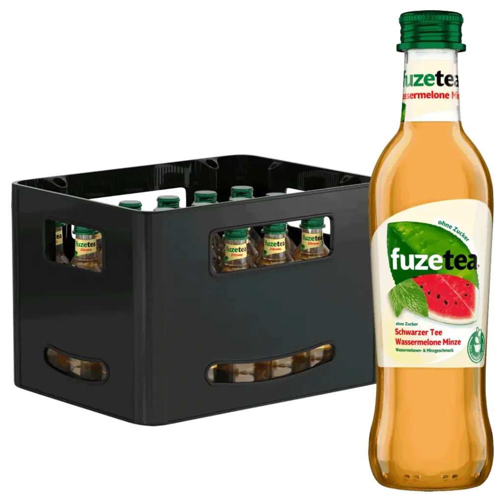 [02-0250] Fuze Tea Wassermelone Minze   GLASS ( 24 x 0,3 L )