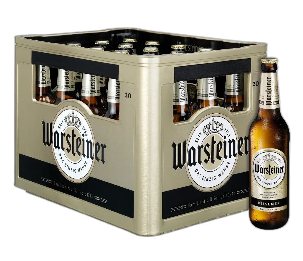 [02-0117] Warsteiner Pils  GLASS ( 20 x 0,5 L )