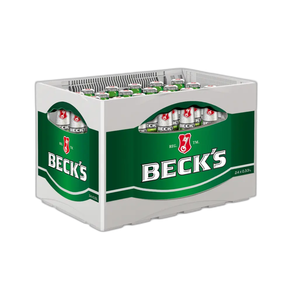 [02-0118] Becks  GLASS ( 24 x 0,33 L )