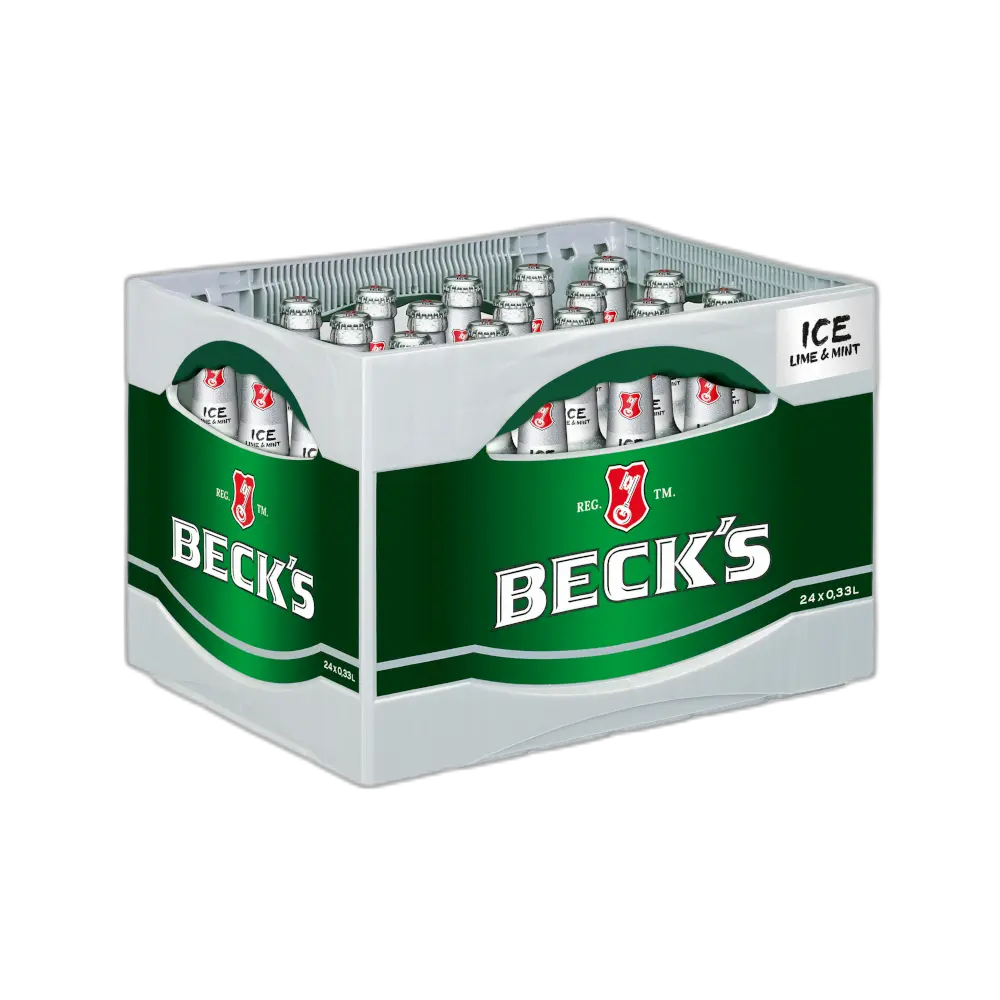 [02-0121] Becks Ice  GLASS ( 24 x 0,33 L )