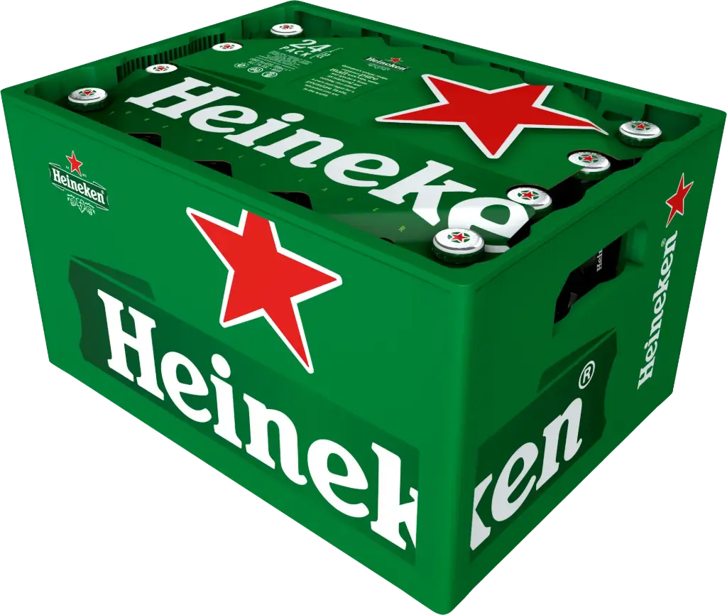 [02-0130] Heineken Six Er  GLASS ( 24 x 0,33 L )