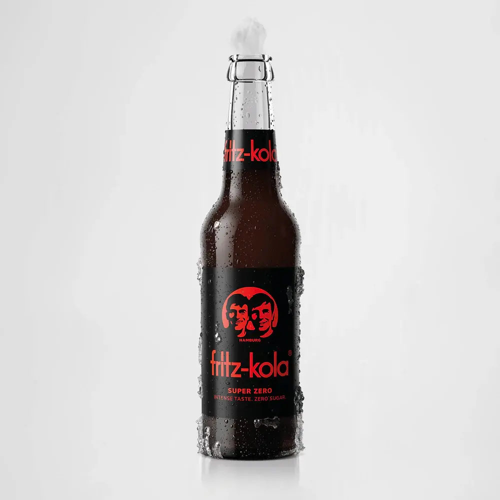 [02-0308] Fritz Kola Superzero  GLASS ( 24 x 0,33 L )