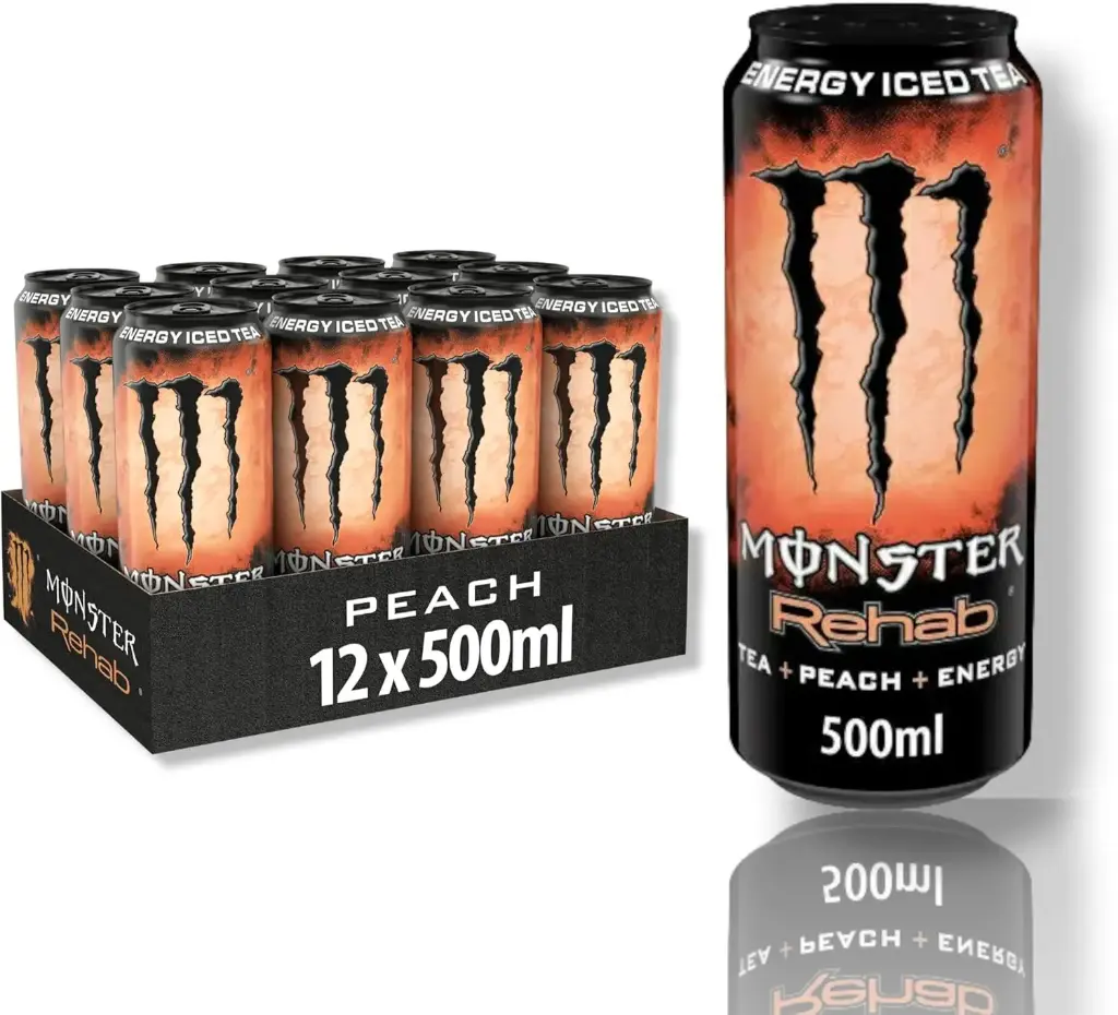 [01-0031] Monster Rehab Peach  DOSE ( 12 x 0,5 L )