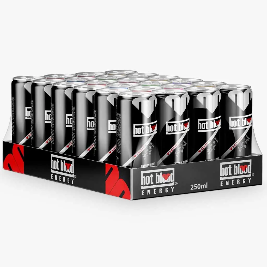 [01-0147] Hot Blood Energydrink Acai  DOSE ( 24 x 0,25 L )