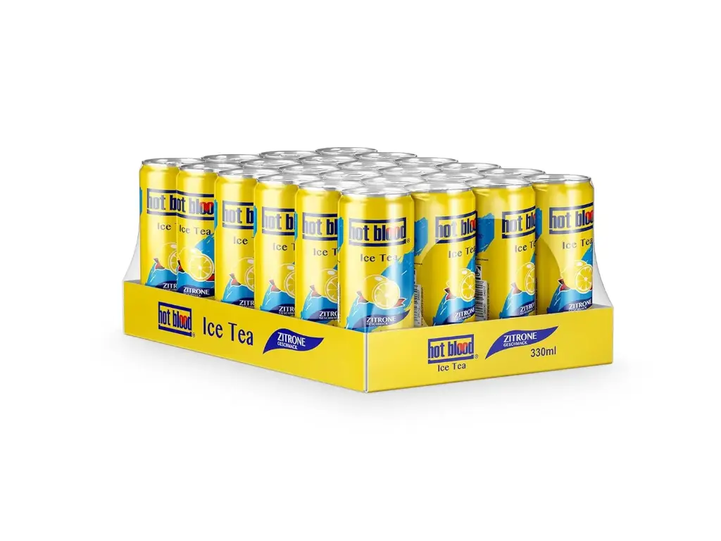 [01-0124] Hot Blood Ice Tea Lemon  DOSE ( 24 x 0,33 L )