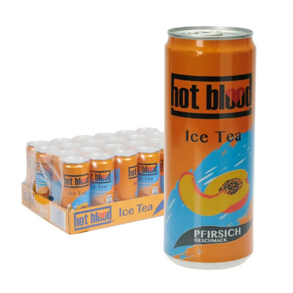 [01-0136] Hot Blood Ice Tea Peach  DOSE ( 24 x 0,25 L )