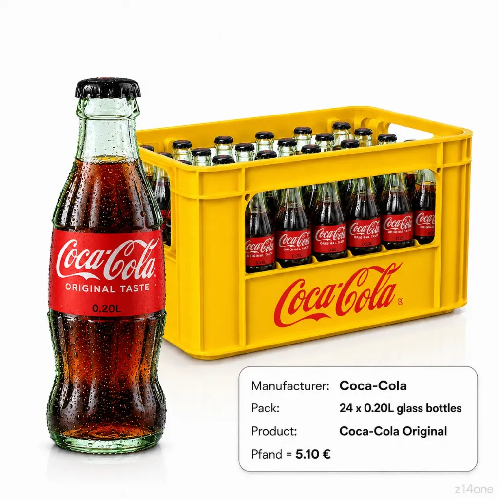 [02-0156] Coca Cola   GLASS ( 24 x 0,2 L )