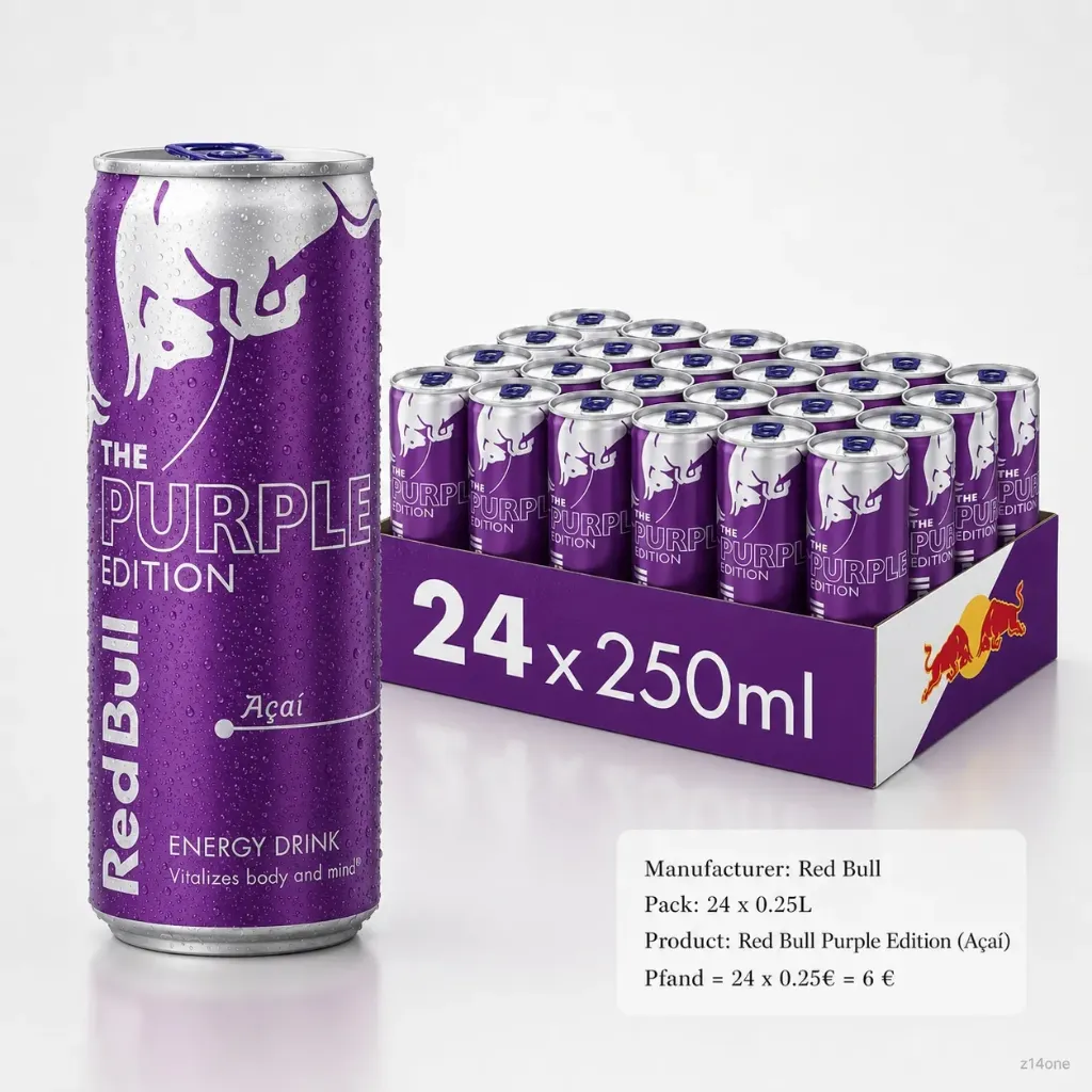 Red Bull Purple (Açai) DOSE ( 24 x 0.25L )