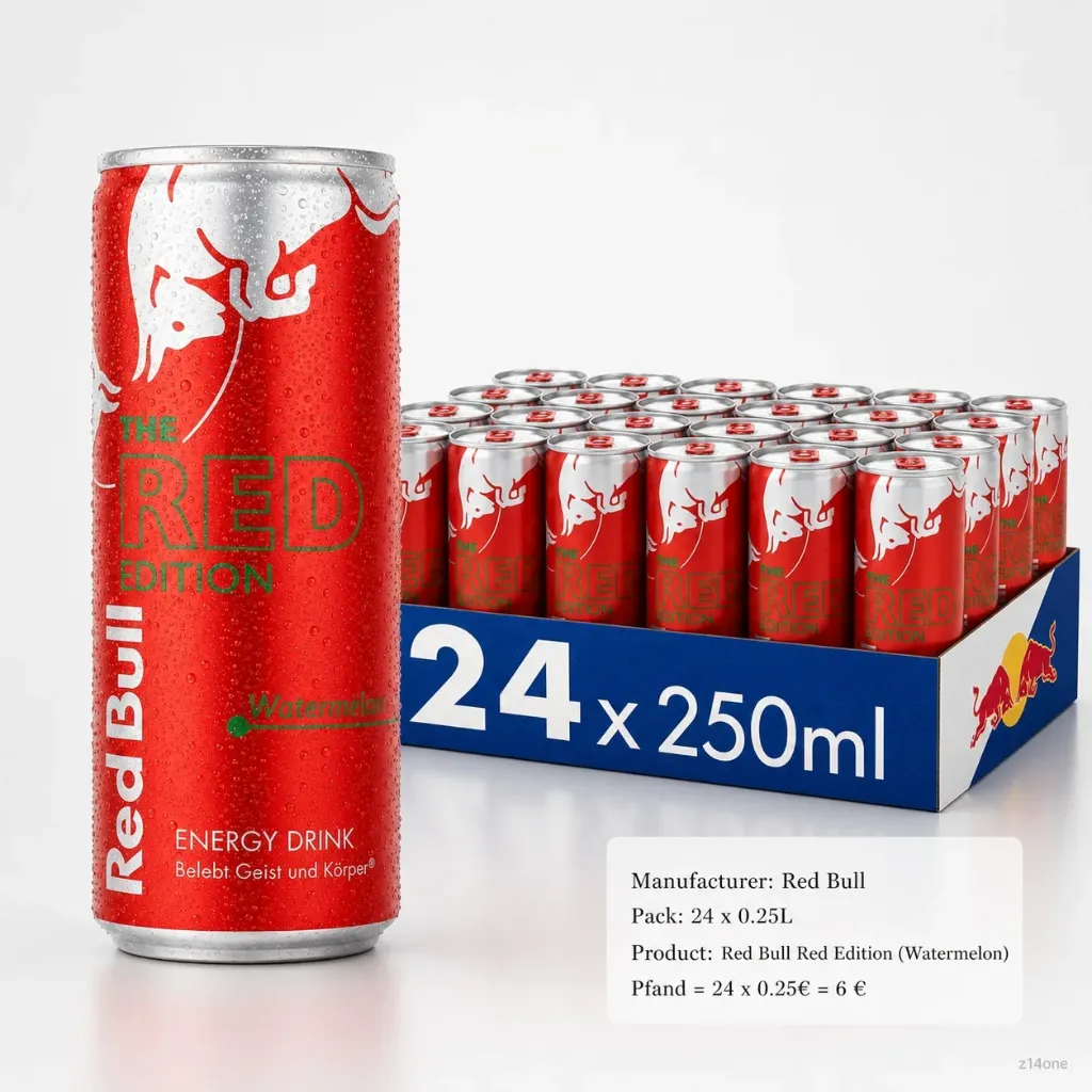 Red Bull Red (Wassermelone) DOSE ( 24 x 0.25L )