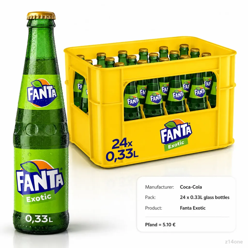 [02-0248] Fanta Exotic   GLASS ( 24 x 0,33 L )