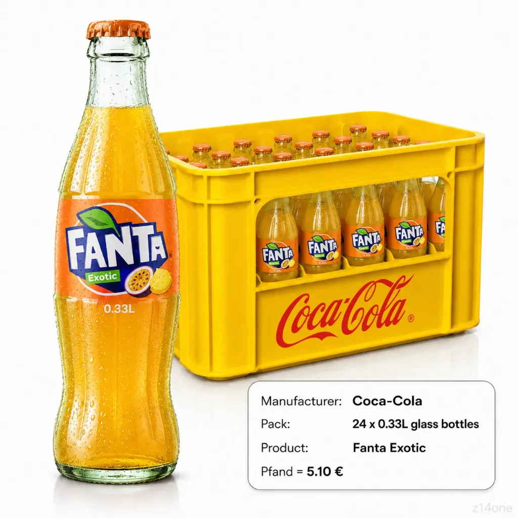 [02-0169] Fanta Mango   GLASS ( 24 x 0,33 L )