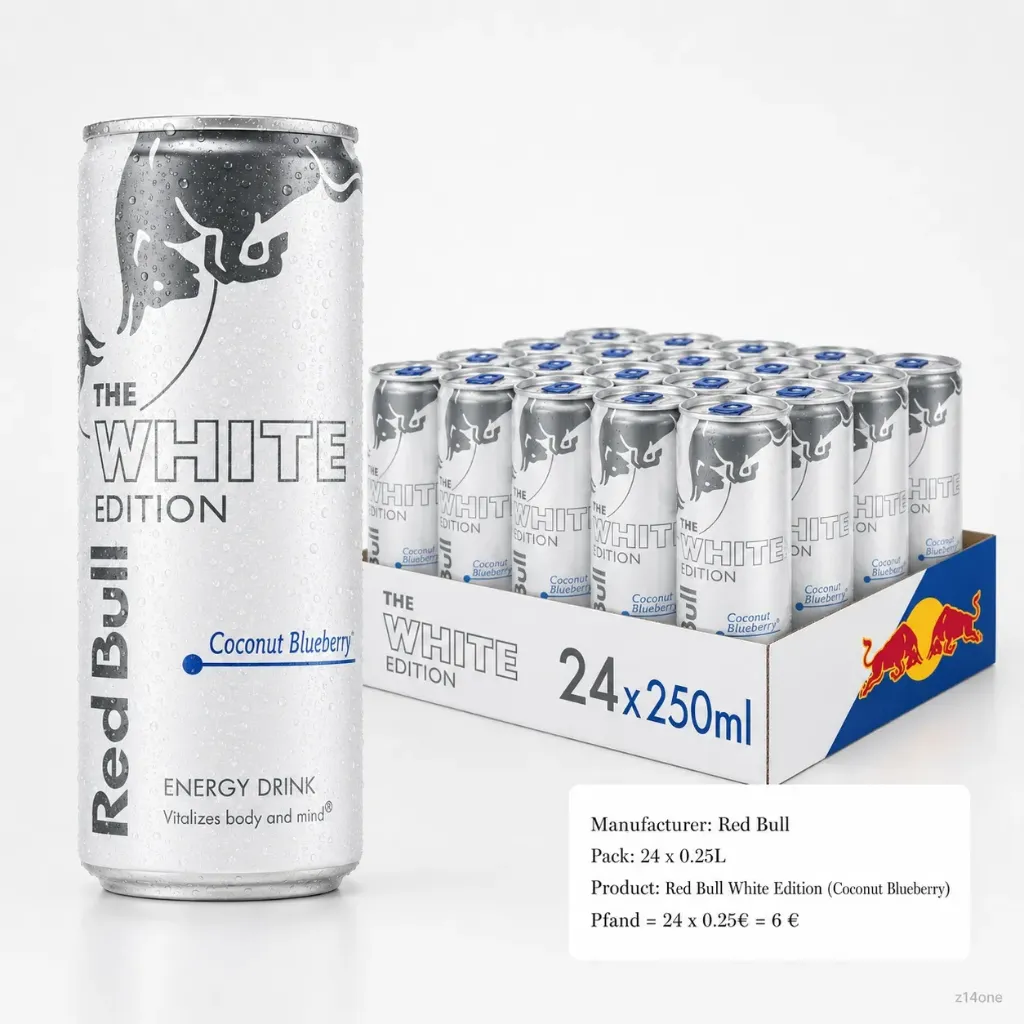 Red Bull White (Kokos-Blaubeere) DOSE ( 24 x 0.25L )