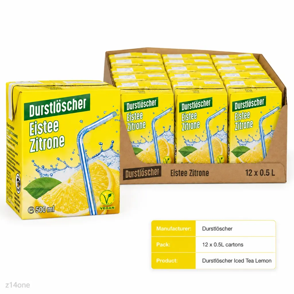 [04-0014] Durstloscher Eistee Zitronen ( 12 x 0.50L )