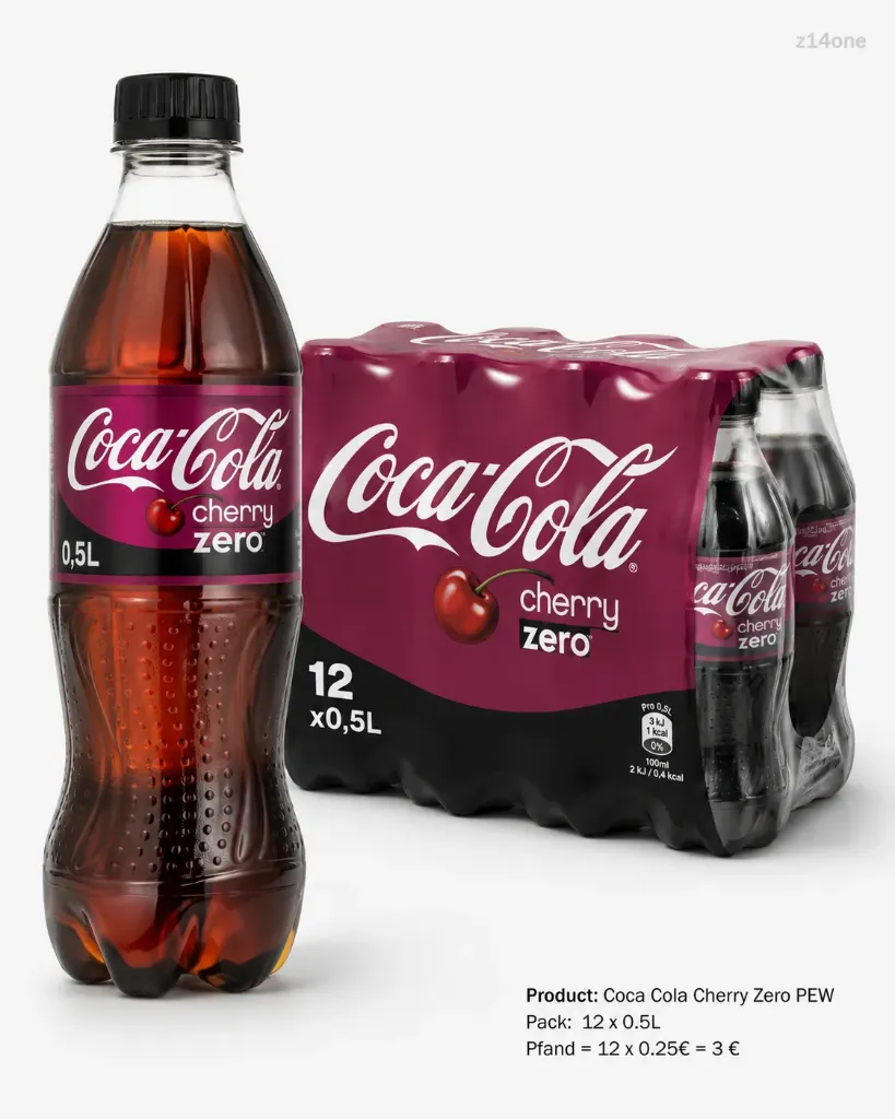 [03-0059] Coca Cola Cherry Zero   PEW ( 12 x 0,5 L )