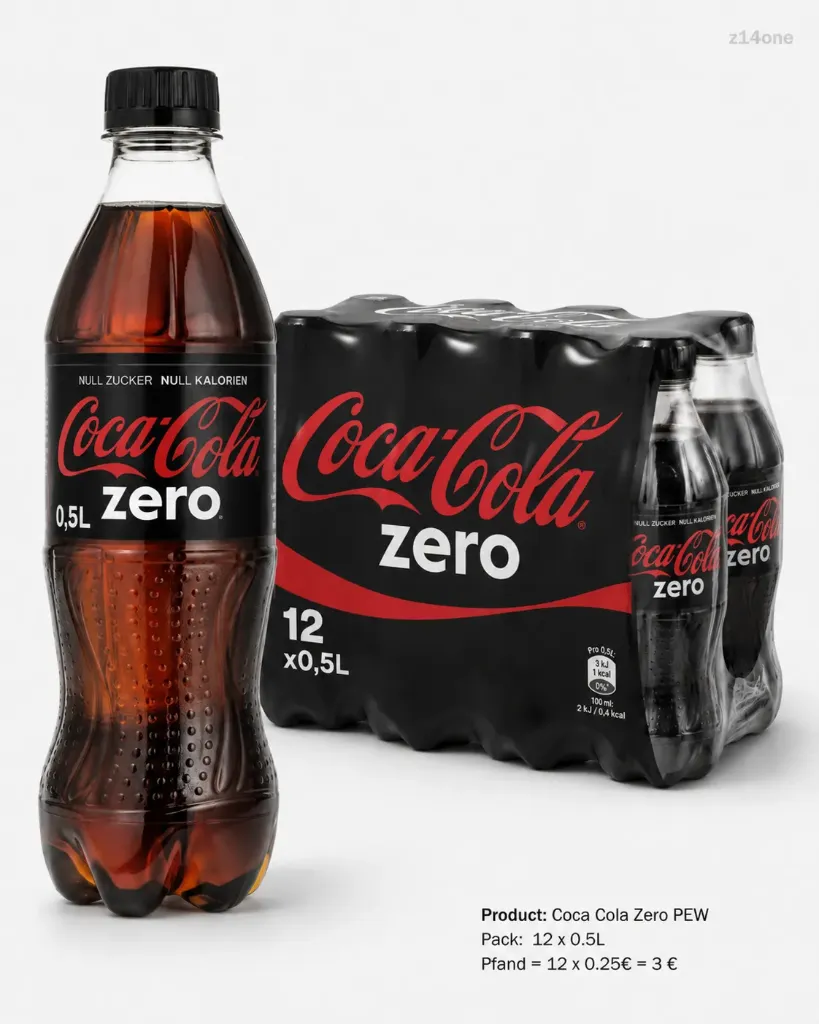 [03-0050] Coca Cola Zero   PEW ( 12 x 0,5 L )