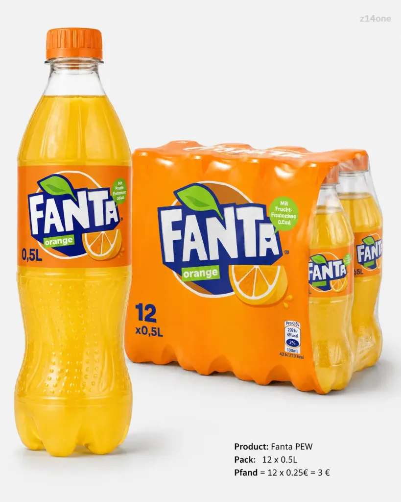 [03-0052] Fanta   PEW ( 12 x 0,5 L )