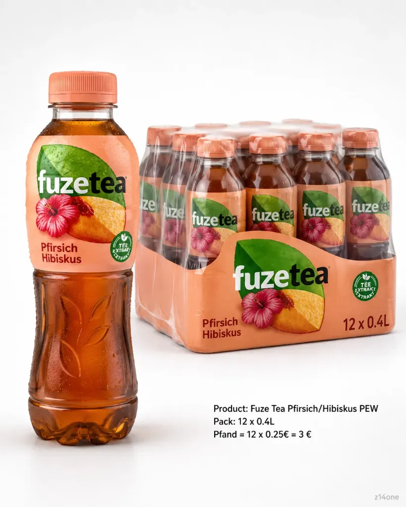 [03-0033] Fuze Tea Pfirsich Hibiskus   PEW ( 12 x 0,4 L )