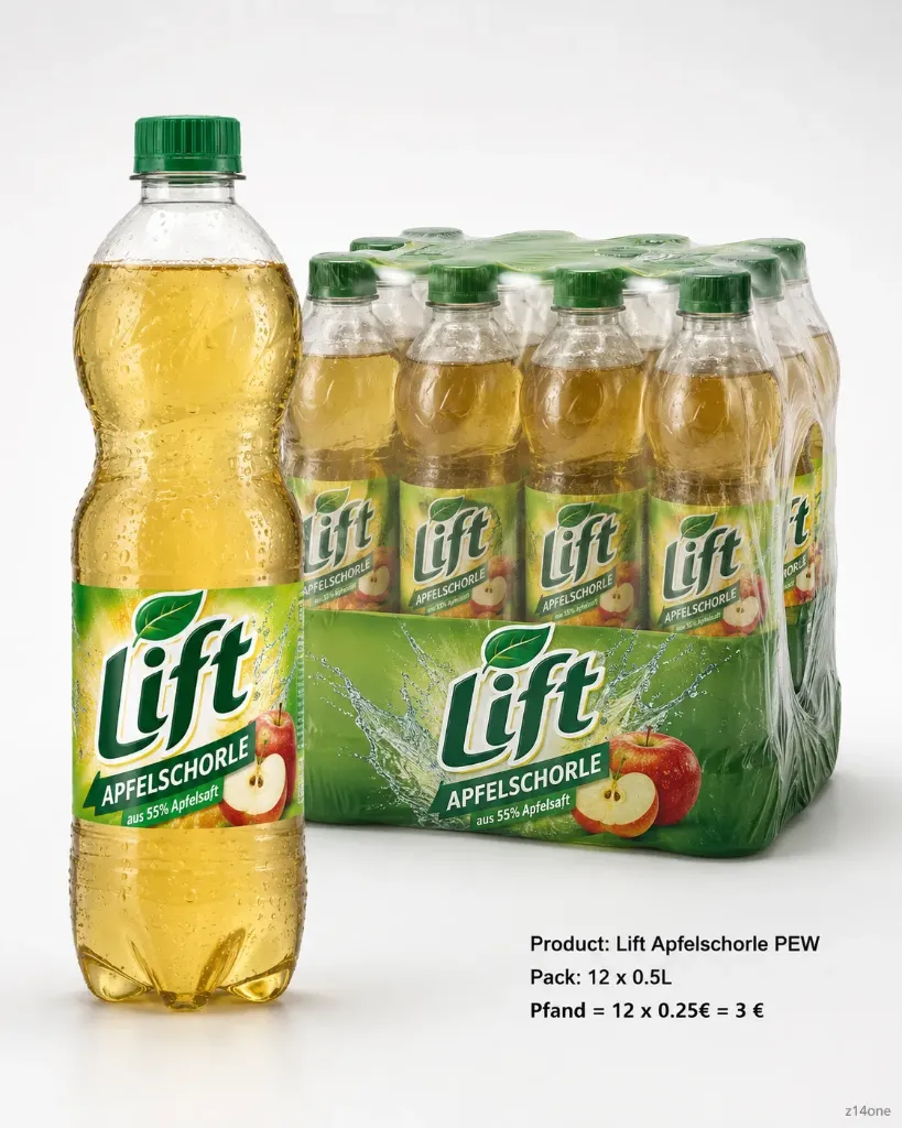 [03-0057] Lift Apfelschorle   PEW ( 12 x 0,5 L )