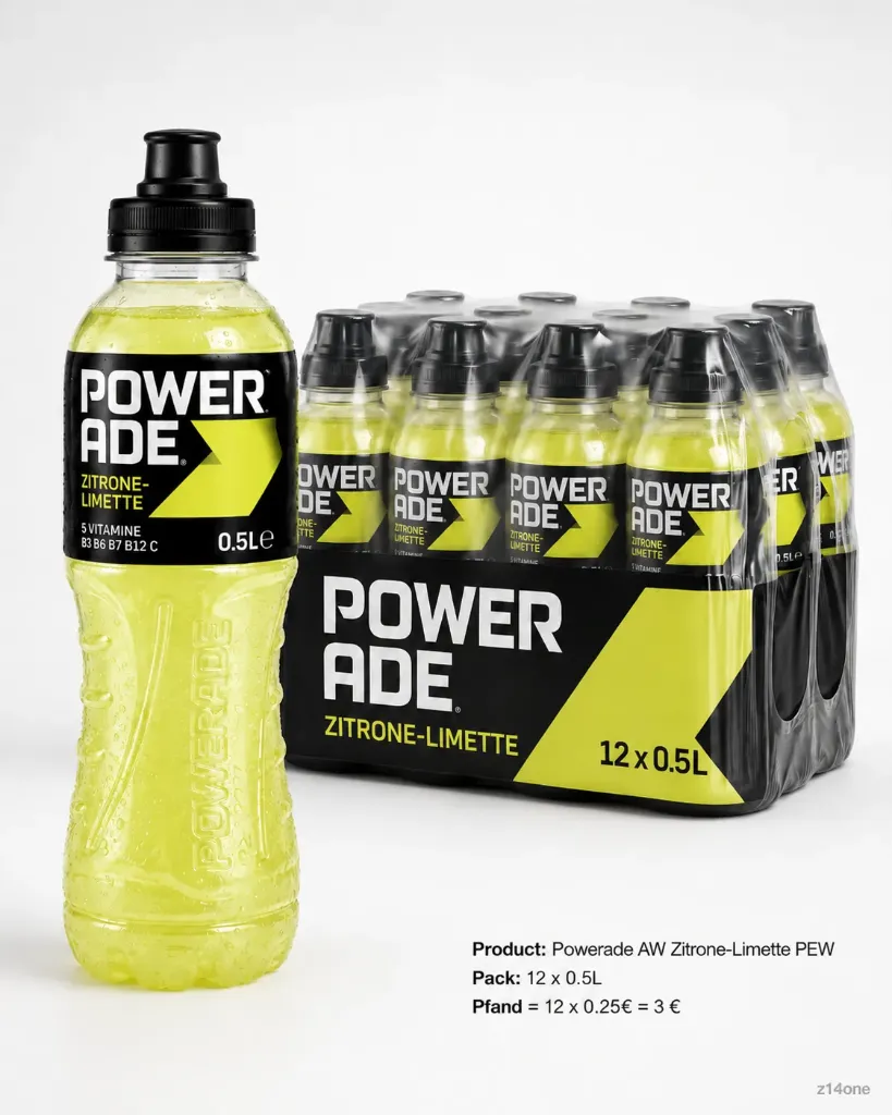 [03-0168] Powerade Aw Zitrone Limette   PEW ( 12 x 0,5 L )