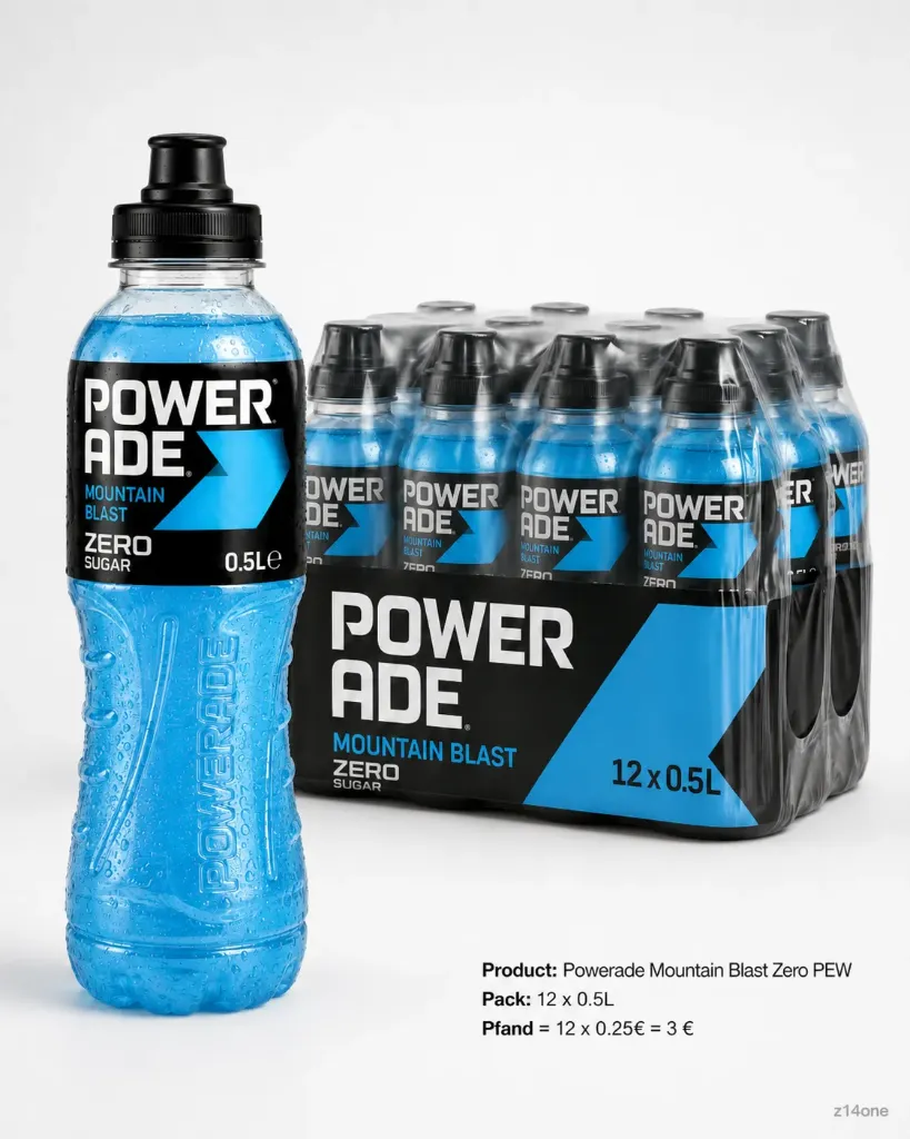 [03-0143] Powerade Mountain Blast Zero   PEW ( 12 x 0,5 L )