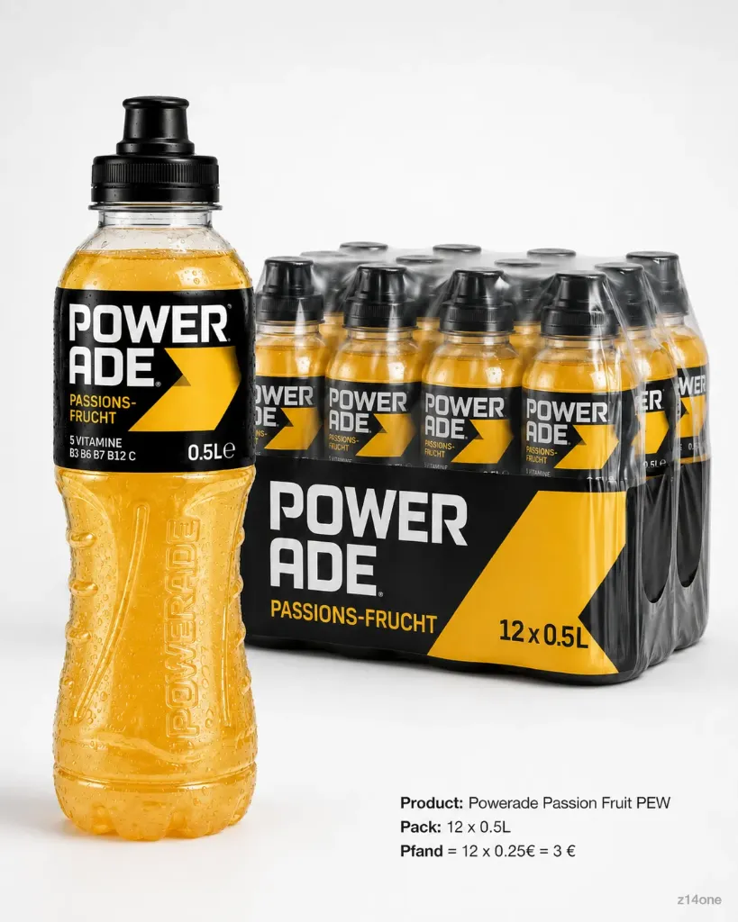 [03-0038] Powerade Passion Fruit   PEW ( 12 x 0,5 L )