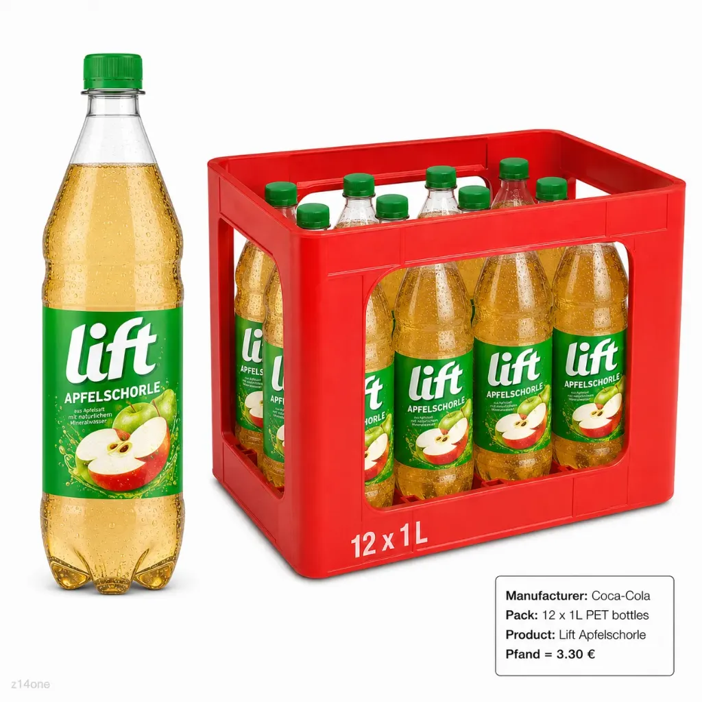 [03-0066] Lift Apfelschorle  PET ( 12 x 1 L )