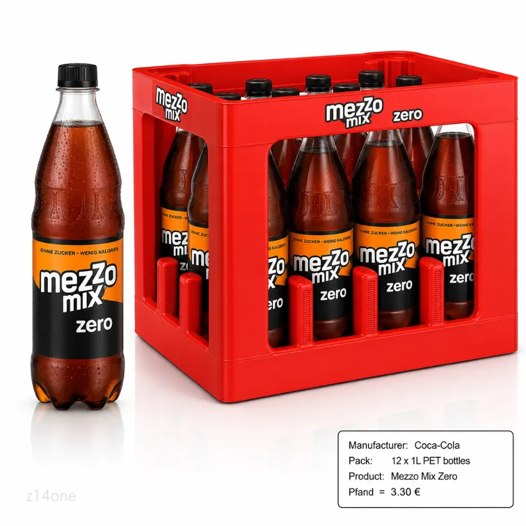 [03-0115] Mezzo Mix Zero  PET ( 12 x 1 L )